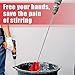 Loosh 3 Pcs 11 Inch Paint Stirrer for Drill, Paint Mixer Attachment, Helix Epoxy Mixer for Concrete Resin Silicone Stirrer Paddle Works with Most Drills