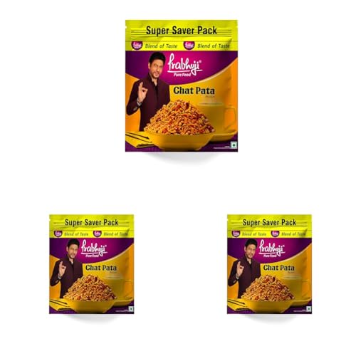 Image of Prabhuji Spicy Spin Chat Pata Mixture 900g | Bold, Tangy & Spicy Snack Blend with Crunchy Sev, Peanuts & Traditional Masalas | Perfect Tea-Time Munch, Party Snack & Anytime Craving Satisfier