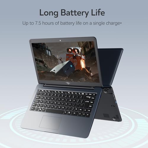 LETSUNG Itel 14 inch Laptop Computer - Celeron N4000 (Dual-Core), UHD Graphics 600, 4GB RAM 256GB SSD, 14" Micro-Edge HD Display, Ultra Slim, 4000 mAh Long Battery Life, HDMI, 2.4G/5G WiFi - 5