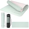 EliteAthlete Yogamat – sportmat – fitnessmat – gymnastiekmat gewatteerd & antislip voor fitness, pilates – yoga mat – 183 cm x 61 cm x 0,6 cm – oefenmat incl. transportband + tas