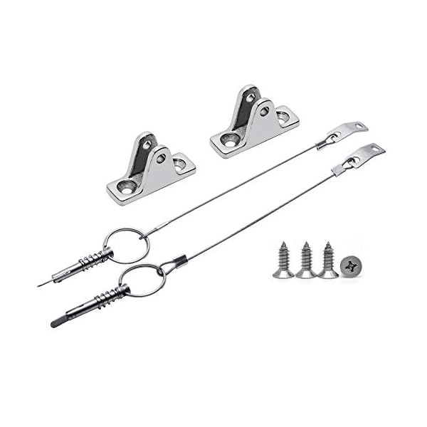 Boat Bimini Top 90°Deck Hinge,316 Stainless Steel Heavy Duty Hinge with