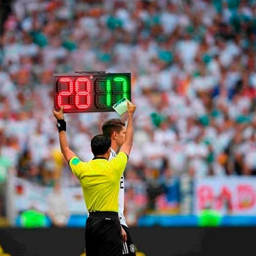 Tablero electrónico LED para fútbol, marcador de sustituciones miniatura 3