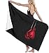 Serviettes Gants de Boxe Rouges Grand Drap de Bain Serviette de Plage légère Parfaite pour Les Voyages 130x80cm