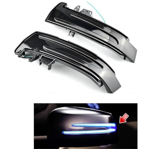 Luces LED dinámicas de señal de giro intermitentes para retrovisor W204 2
