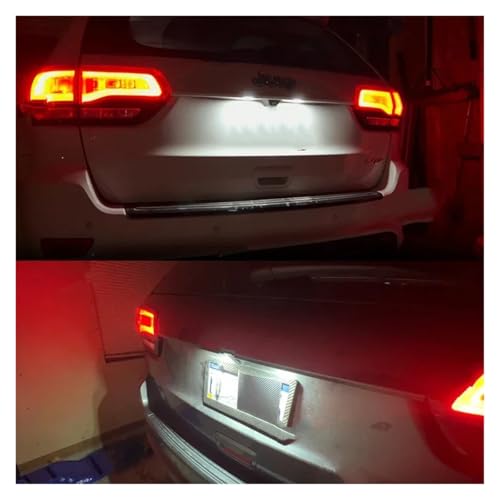 Luz de matrícula LED blanca y brillante para Maserati Levante sin error 4
