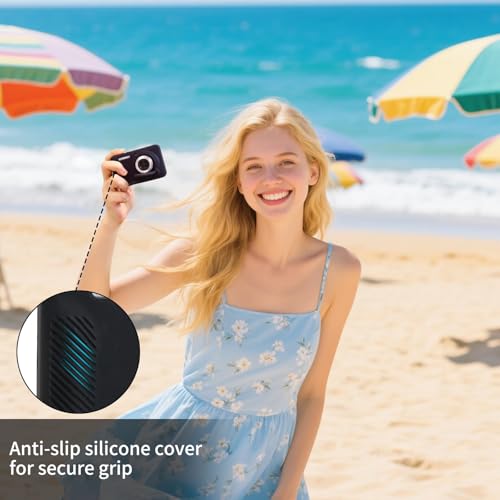 Rieibi Silikonhülle für Kodak PIXPRO FZ55 Kamera, Zubehör für PIXPRO FZ55 Hülle – inklusive 2 Displayschutzfolien, abnehmbarer Objektivschutz, rutschfestes Design
