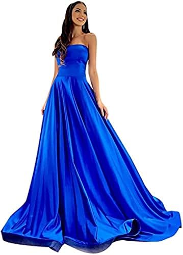 Women Plus Size Evening Dresses Bridesmaid Long Evening Dress Formal Prom  Dress Prom Dress Long Bridesmaid Dress Long Prom Dress Light Royal Blue  K||US14 : Amazon.com.be: Fashion