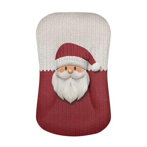 Image of ZOUTAIRONG Christmas Bassinet Sheet Set Snug Fitted Cradle Fitted Sheets for Bassinet Pads /Mattress for Boys Girls Unisex Ultra Soft Breathable, Santa Claus