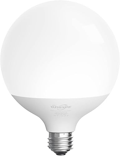 LUXEXPE Bombilla de globo, bombilla globo G120, bombillas LED blancas de 4000 K, bombillas de globo grande de 18 W  200 W, base E26, 1800 lúmenes,