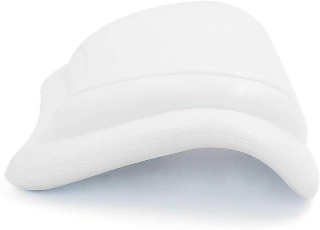 minkissy 1pc Bathing Cushion for Bathtub Comfortable Pu Material Spa Pillow Suction Cups for Relaxation and Spa Centers White