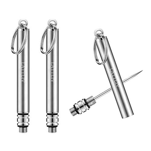 Lattliv Portable Titanium Toothpicks Holder, 2 Pieces Stainless Steel Metal ...