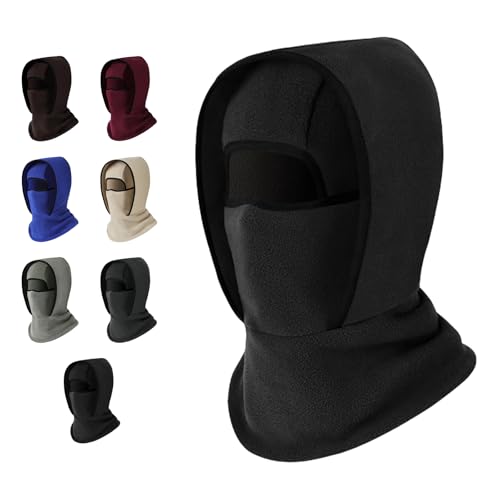 Gorro cálido para invierno, máscara para el cuello, cubierta facial integrada a prueba de viento para ciclismo y esquí, capucha integrada a prueba de viento con capucha para ciclismo de invierno y