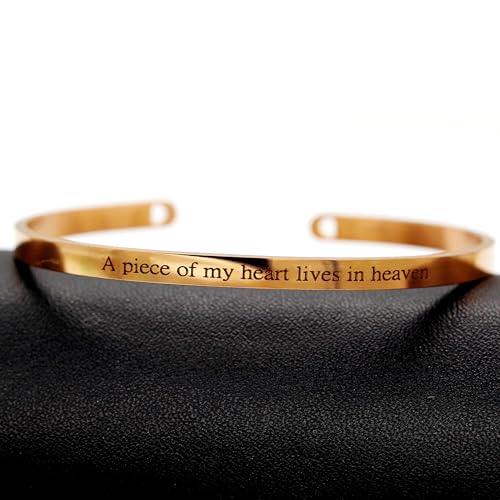 Image of Uloveido Stainless Steel Inspirational Bracelets for Women Engraved Personalized Mantra Initial Motivational Cuff Bangle Y460