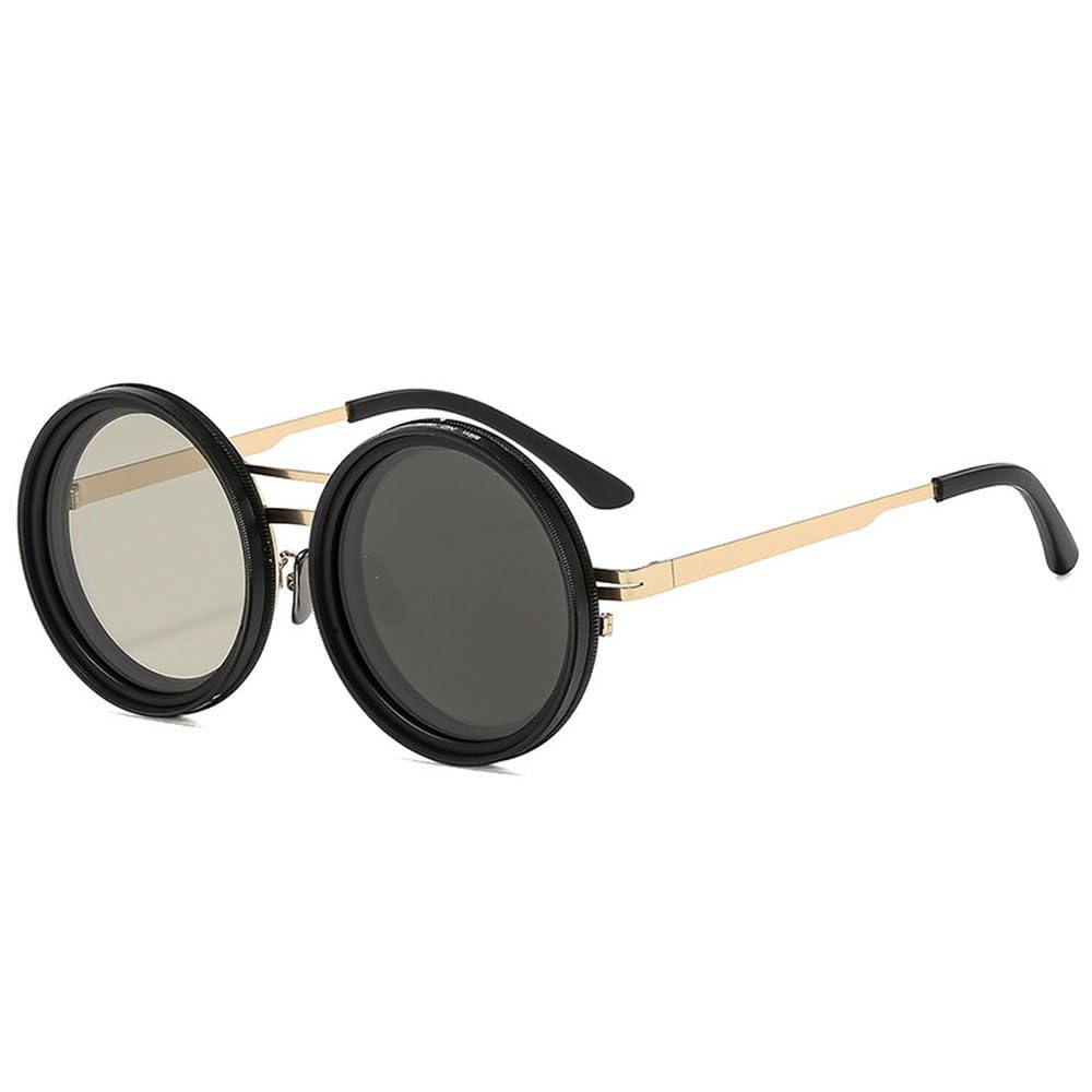Retro-Sonnenbrille im Punk-Stil für Herren, Outdoor-Sport, polarisiert, UV400, verstellbar, dimmbar