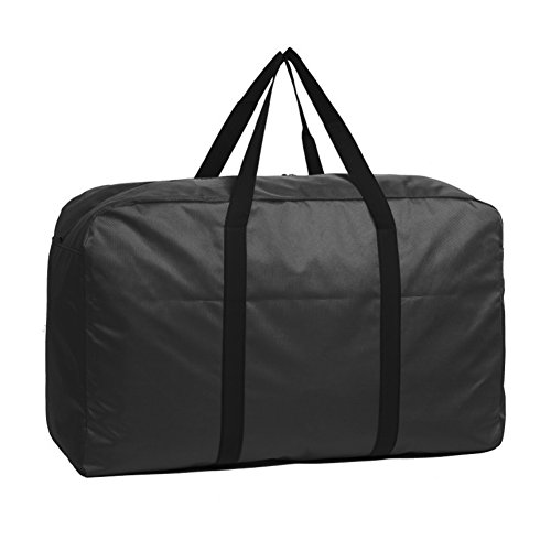 Grand 140L Sac de Rangement Etanche Housse Rangement avec Poignée Grande capacité Sacoche à Main Sac Transport Stockage pour Vêtements Housse Couette Jouet Voyage Camping Collège-Noir