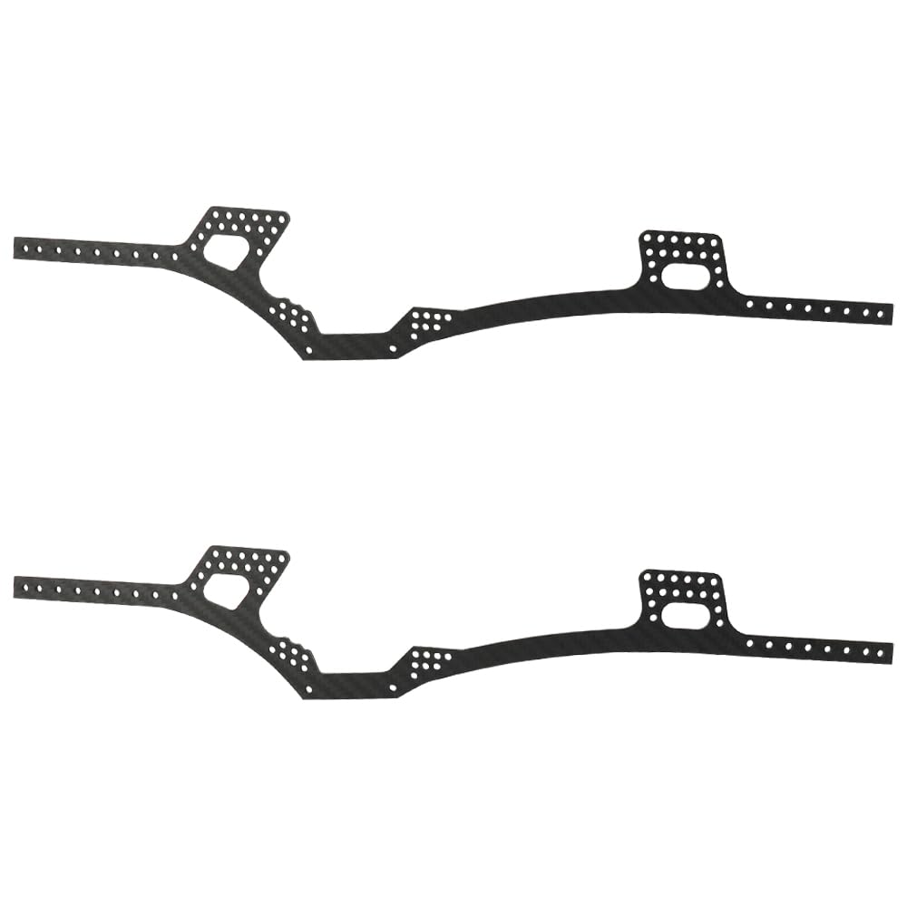 Carbon Fiber LCG Chassis Frame Rails For Axial SCX10 II RC Crawler - 4.5mm Thick Upgrade Parts