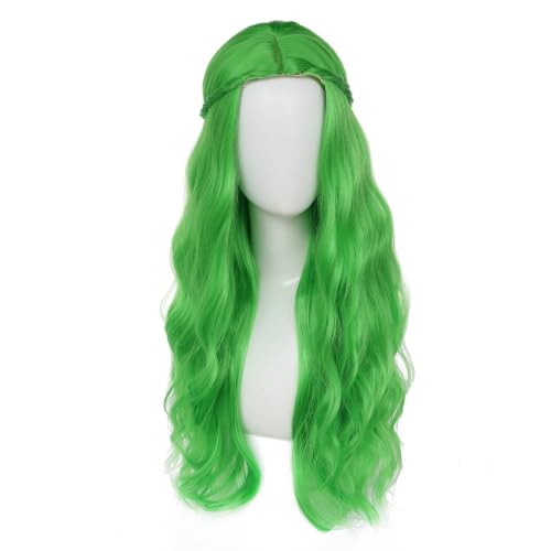 Image of Adequate Synthetic Long Wavy Hippie Princess Wig, Sage Green