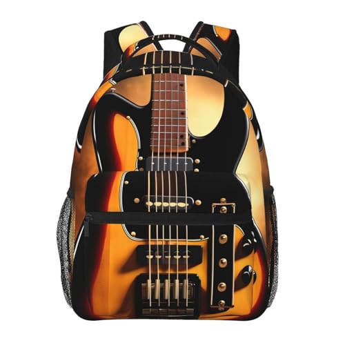 Sac à dos guitare ordinateur 15,7 pouces pour ados filles garçons