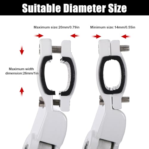Mowouhn White Bike Kickstand,Aluminium Alloy Adjustable Center Bicycle Kickstand for Road Bicycle, Kickstand for Adult Bike Kids Bike,Mountain Bike Stand for 24\" 26\" 27.5\" 29\" 700C Bicycle Wheel