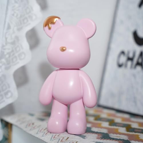 Coniuty Fluid Bear Mold 8 inch Drip Pour Bear Painting DIY for Party and Family Event (Pink)