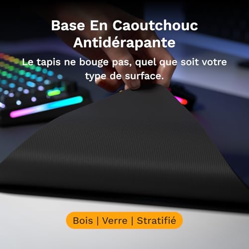Tapis de souris GLORIOUS grand format pour aménager un bureau de jeu net - 4
