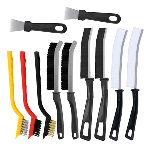 Furforstk Brosse Menage, Brosse de Nettoyage 11 pièces brosses de Nettoyage d'angle et brosses de nettoyages de Joints étroite pour Salle de Bain, Cuisine,...