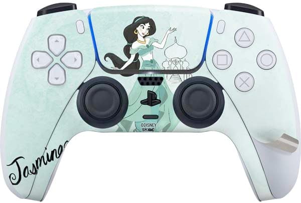 Skinit Decal Gaming Skin Compatible with PS5 Pro Bundle - Officially Licensed Disney Princess Jasmine Design