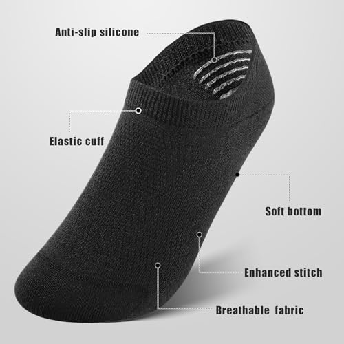 No Show Socks for Women Summer Low Cut Ankle Socks Running Athletic Socks 4 Pairs2