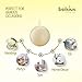 Bolsius Set of 2 Ivory Ball Candles - 2.75 inch Unscented Candle Set - Dripless Clean Burning Smokeless Dinner Candle - Perfect for Wedding Candles, Parties and Special Occasions