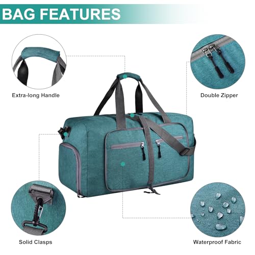 Image of Dimayar 85L Foldable Duffle Bag, Travel & Weekender, Overnight, Gym