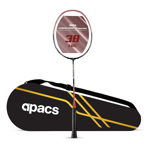 Image of Apacs Vanguard 11 Next Gen (Unstrung) | 38LBS Max Tension | Ultra PEF Shaft | (4U) Head Heavy Balance | Aero Dyna Frame | Made in Vietnam Badminton Racket with Cover (for Pros)