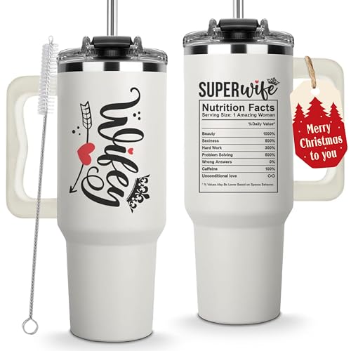 Christmas Gifts For Wife - Wife Tumbler 40Oz from Husband,
