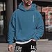 Lubpow Christian Hoodies for Men Inspirational Religious Faith Cross Sweatshirts Vintage Bible Verse Graphic Hoodie Pullover(Deep Blue,XL)