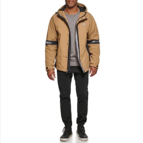 Image of DKNY mens Dkny Men's Taslan Performance Hoody With Reflective Detail