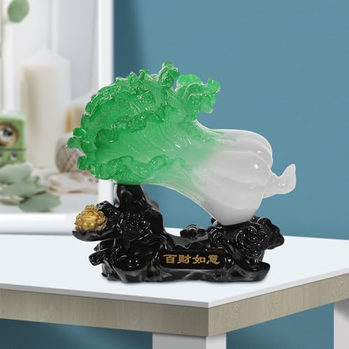 Figura decorativa de repollo de resina Holibanna 7.86x7.66x4.52 in miniatura 2