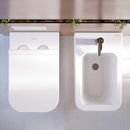 Swiss Madison Well Made Forever Sm-Wt442 Concorde Wall Hung Toilet Bowl, Glossy White #TOP3