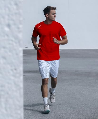 Asioka 75/09 Camiseta de Manga Corta, Unisex Adulto, Rojo, S