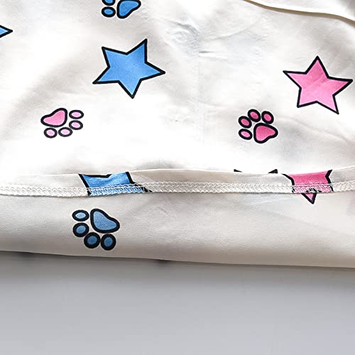 Toddler Boys Girls Satin 𝐏a𝐣amas Set Button-Down Short Sleeve Shirt with Long Pants 𝐍𝐢ghtwear Baby Cute Print 𝐒lee𝐩wear2
