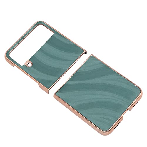 Rankomu grönt läderfodral för Samsung Galaxy Z Flip4 - vikbart & slitstarkt