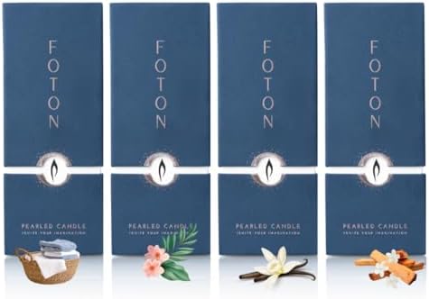 Foton Pearled Candle Bestsellers Gift Scented Bundle 18oz 4-Pack