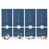 Foton Pearled Candle 4-Pack Scented Bundle 18oz - Non Toxic Luxury Sand Wax Candles Up to 120 Hours with30 Wicks Each