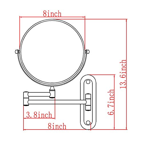 Miroir de maquillage pivotant à 360 degrés pour routine de soins du visage - 6