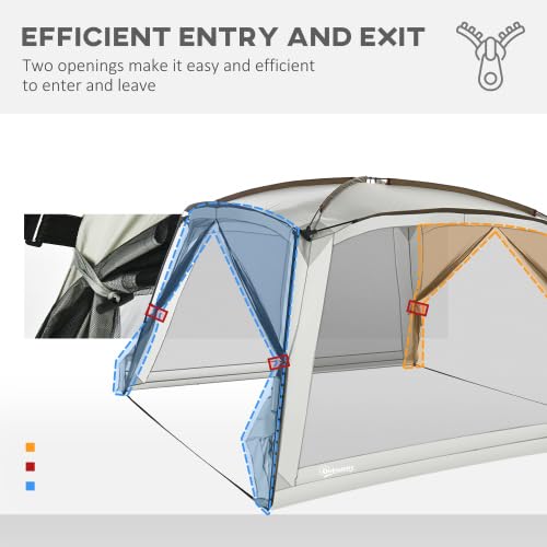 Carpa de camping instantánea para 4 personas miniatura 3
