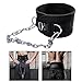 QSTDGVPW Heavy Duty Weightlifting Belt with Chain for Strength Training, Metal Buckle