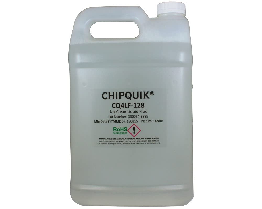 Chip Quik CQ4LF Liquid Flux No-Clean (1 Gallon (128oz) Jug)