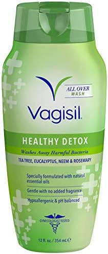 Vagisil Healthy Detox All Over Body Wash for Women, Gynecologist Tested, Hypoallergenic and pH balanced, 12 Ounce, Pack of 1 (Packaging May Vary)