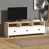 Photo Gallery generico mobile tv per tv fino a 45 pollici, per soggiorno e camera da letto, 120 x 30 x 42 cm, in legno - bianco e rovere Photo Gallery generico mobile tv per tv fino a 45 pollici, per soggiorno e camera da letto, 120 x 30 x 42 cm, in legno - bianco e rovere