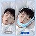 Anti Snoring Chin Strap for Sleeping Kids- Professional Anti Snoring Device for Kids, Teens, and Petite Adults, Soft, Comfortable, Breathable & Reusable (Blue Cartoon)