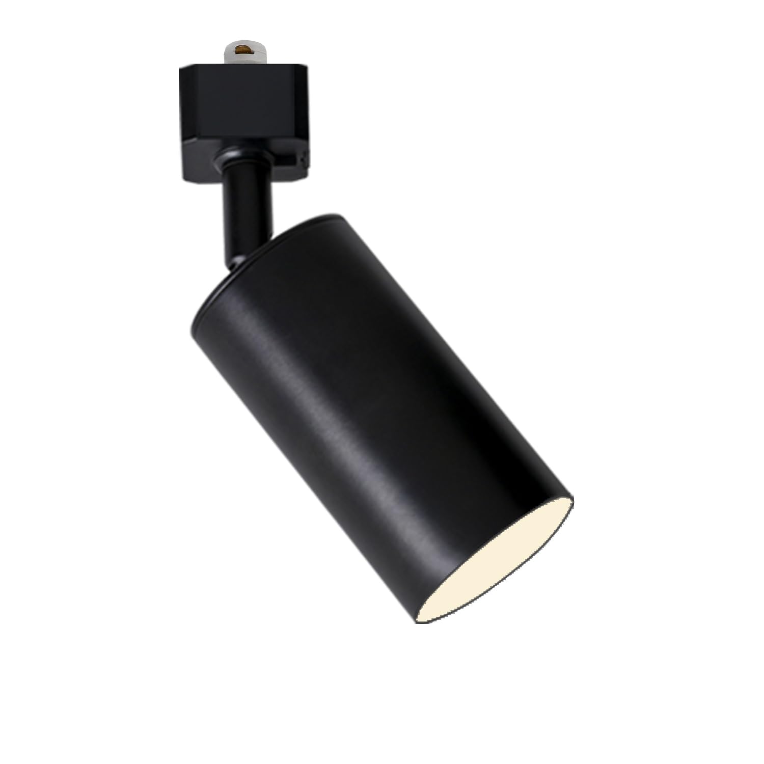 Cabezal de iluminación LED de riel, accesorios de repuesto de iluminación de riel tipo H, cabezal de luz de pista GU10 ajustable para rieles de riel tipo H, negro (sin bombillas)