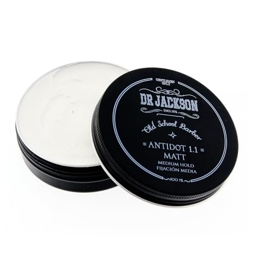 DR. JACKSON Cera mate pelo hombre no grasa y Fijacion media. Moldeador pelo y fijador de pelo en pasta. Cera pelo hombre libre de siliconas y alcoholes. Texturizador de Cabello Hair Wax 100 GR